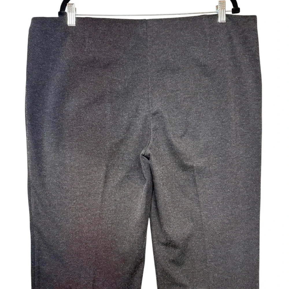 Eileen‎ Fisher Italian Fabric Pull On Straight Leg Pants Black Womens XL